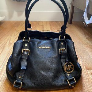 Michael Kors Black Bedford Bowling Bag